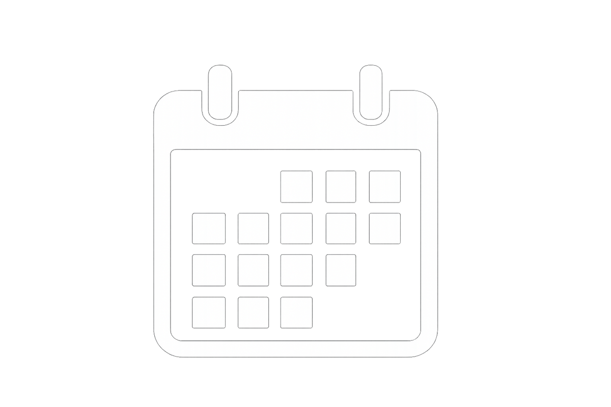 white calendar icon