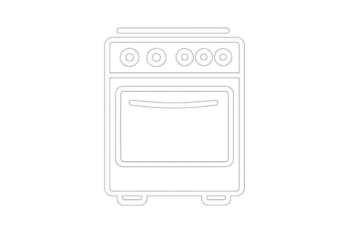 white stove icon